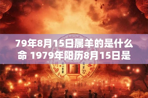 79年8月15日属羊的是什么命 1979年阳历8月15日是什么星座