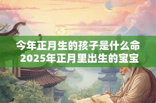 今年正月生的孩子是什么命 2025年正月里出生的宝宝命运如何