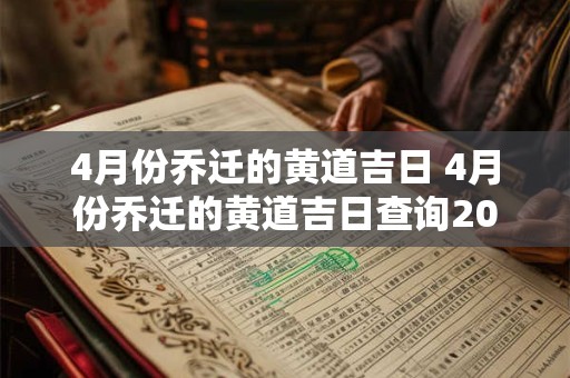 4月份乔迁的黄道吉日 4月份乔迁的黄道吉日查询2025年