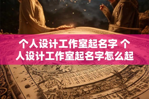 详细阅读:个人设计工作室起名字 个人设计工作室起名字怎么起 个人设计工作室起名字 个人设计工作室起名字怎么起