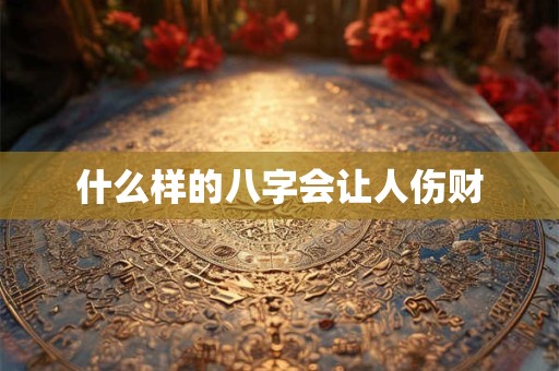 什么样的八字会让人伤财