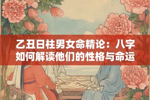 乙丑日柱男女命精论：八字如何解读他们的性格与命运