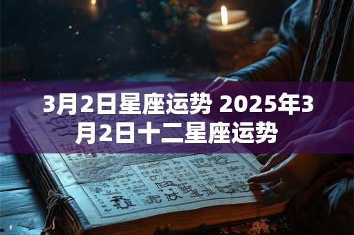 3月2日星座运势 2025年3月2日十二星座运势
