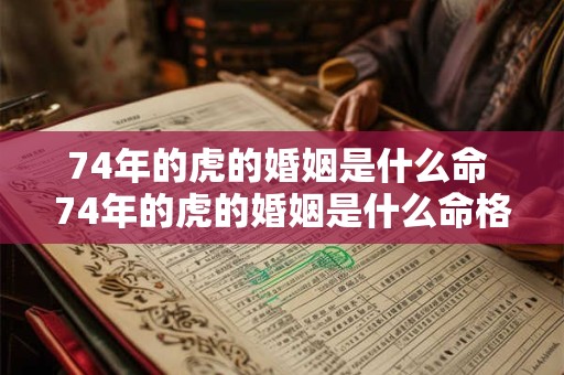74年的虎的婚姻是什么命 74年的虎的婚姻是什么命格