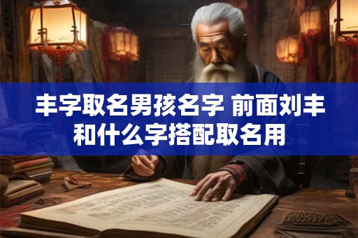 丰字取名男孩名字 前面刘丰和什么字搭配取名用 丰字取名男孩名字 前面刘丰和什么字搭配取名用