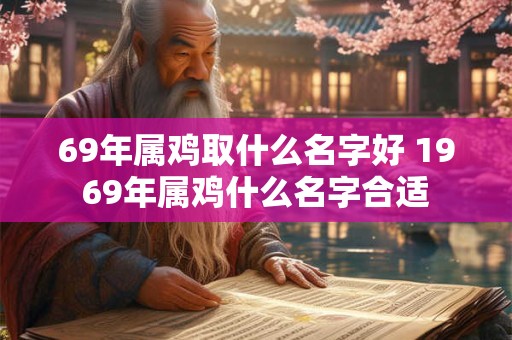69年属鸡取什么名字好 1969年属鸡什么名字合适