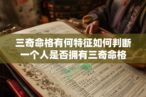 三奇命格有何特征如何判断一个人是否拥有三奇命格