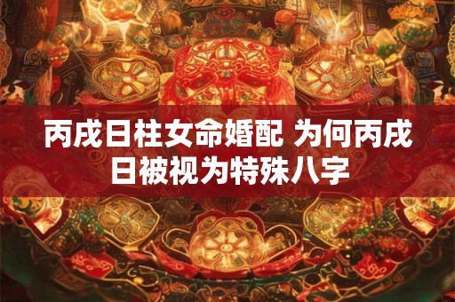 丙戌日柱女命婚配 为何丙戌日被视为特殊八字