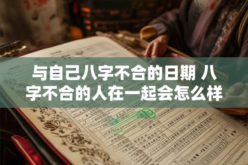 与自己八字不合的日期 八字不合的人在一起会怎么样解决方案吗