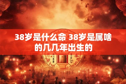 38岁是什么命 38岁是属啥的几几年出生的