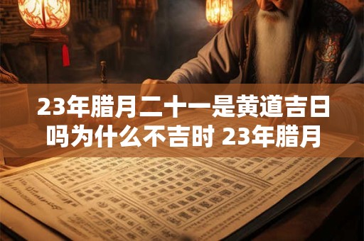 23年腊月二十一是黄道吉日吗为什么不吉时 23年腊月二十一是黄道吉日吗为什么不吉时结婚