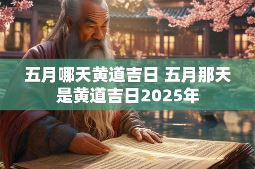 五月哪天黄道吉日 五月那天是黄道吉日2025年