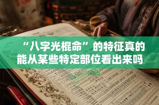 “八字光棍命”的特征真的能从某些特定部位看出来吗