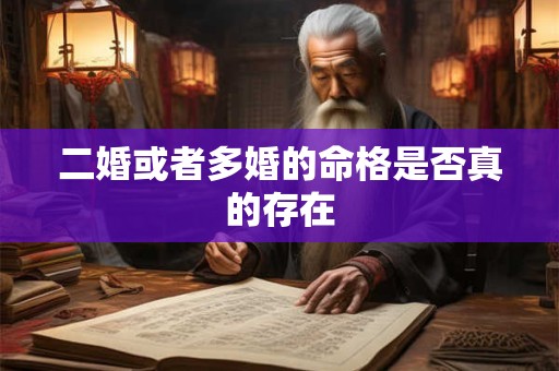 二婚或者多婚的命格是否真的存在