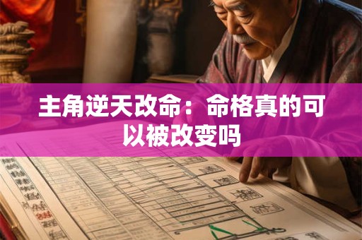 主角逆天改命：命格真的可以被改变吗