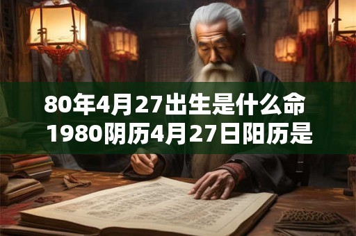 详细阅读:80年4月27出生是什么命 1980阴历4月27日阳历是什么 80年4月27出生是什么命 1980阴历4月27日阳历是什么