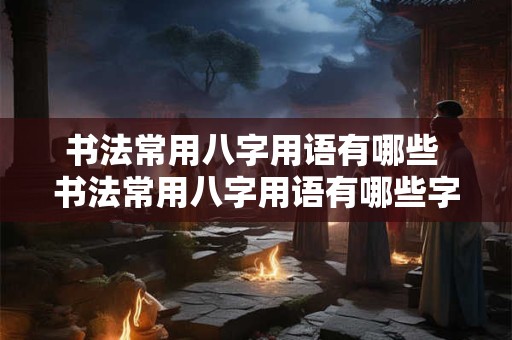 书法常用八字用语有哪些 书法常用八字用语有哪些字体