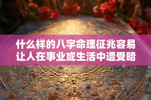 什么样的八字命理征兆容易让人在事业或生活中遭受暗算