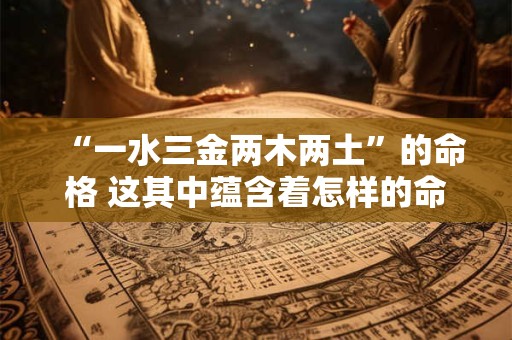 “一水三金两木两土”的命格 这其中蕴含着怎样的命运密码 “一水三金两木两土”的命格 这其中蕴含着怎样的命运密码