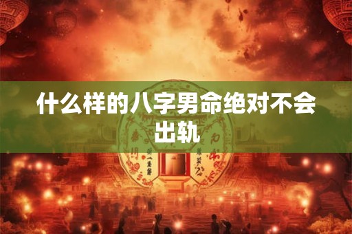 什么样的八字男命绝对不会出轨