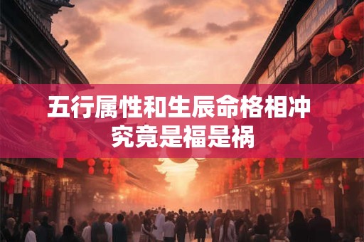 五行属性和生辰命格相冲 究竟是福是祸