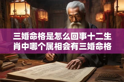 三婚命格是怎么回事十二生肖中哪个属相会有三婚命格