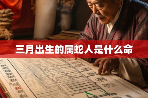 三月出生的属蛇人是什么命