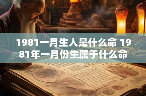 1981一月生人是什么命 1981年一月份生属于什么命