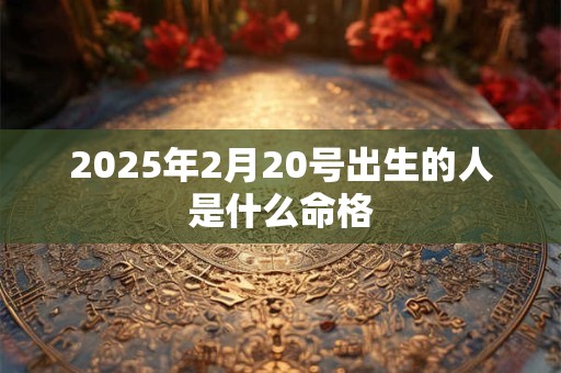 2025年2月20号出生的人是什么命格