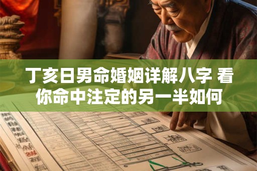 丁亥日男命婚姻详解八字 看你命中注定的另一半如何