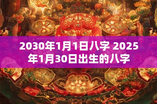 2030年1月1日八字 2025年1月30日出生的八字