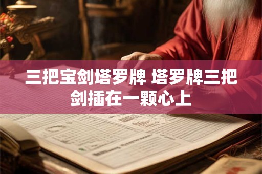 三把宝剑塔罗牌 塔罗牌三把剑插在一颗心上