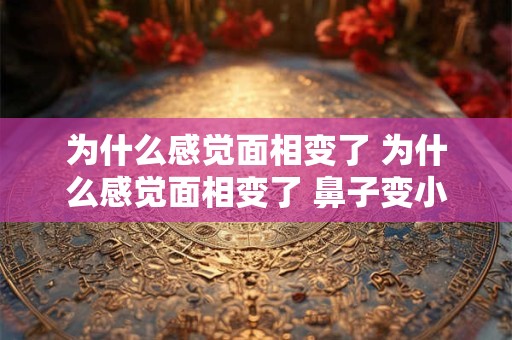 为什么感觉面相变了 为什么感觉面相变了 鼻子变小变挺了