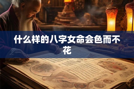 什么样的八字女命会色而不花