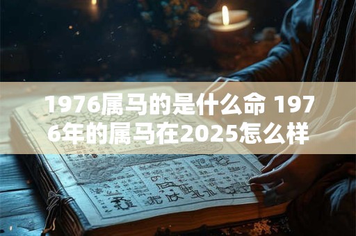1976属马的是什么命 1976年的属马在2025怎么样