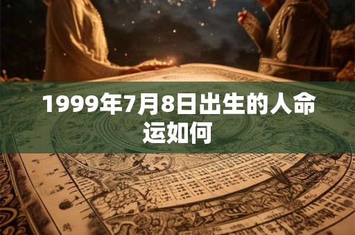 1999年7月8日出生的人命运如何