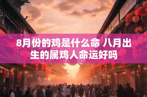 8月份的鸡是什么命 八月出生的属鸡人命运好吗