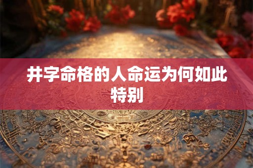 井字命格的人命运为何如此特别 井字命格的人命运为何如此特别
