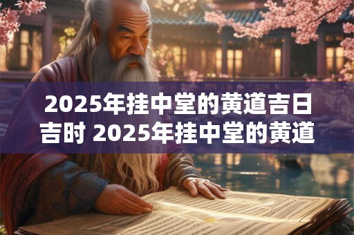 2025年挂中堂的黄道吉日吉时 2025年挂中堂的黄道吉日吉时是几点