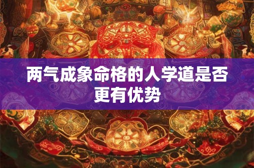 两气成象命格的人学道是否更有优势