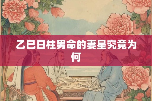 乙巳日柱男命的妻星究竟为何