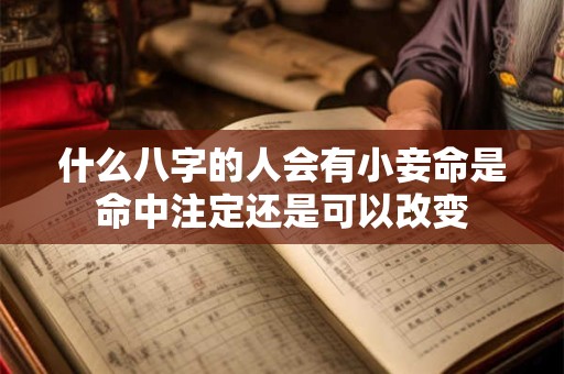 什么八字的人会有小妾命是命中注定还是可以改变
