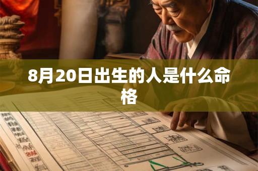 8月20日出生的人是什么命格