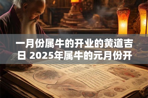 一月份属牛的开业的黄道吉日 2025年属牛的元月份开业吉日