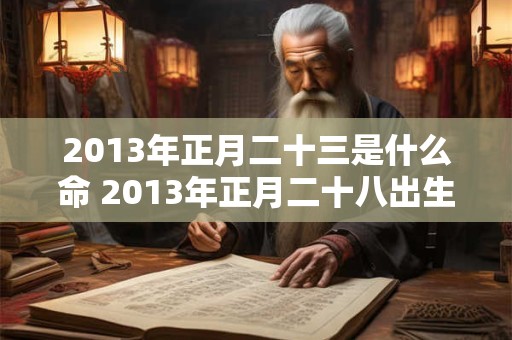 2013年正月二十三是什么命 2013年正月二十八出生的是什么命