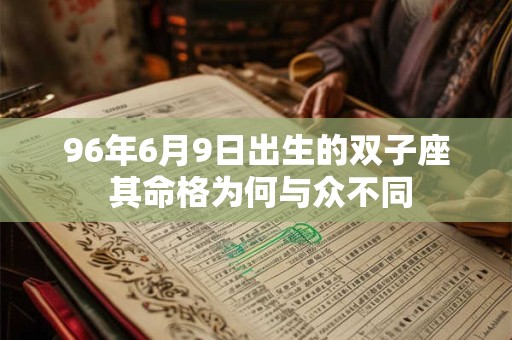 96年6月9日出生的双子座 其命格为何与众不同