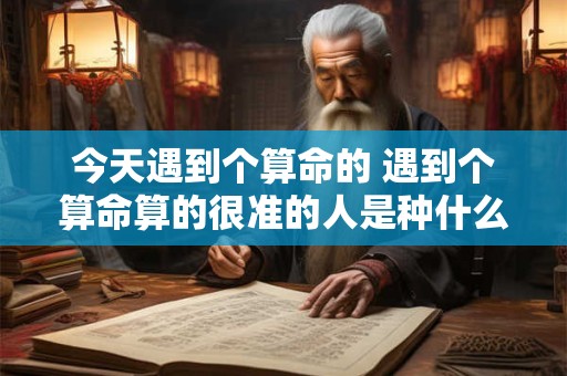 今天遇到个算命的 遇到个算命算的很准的人是种什么体验