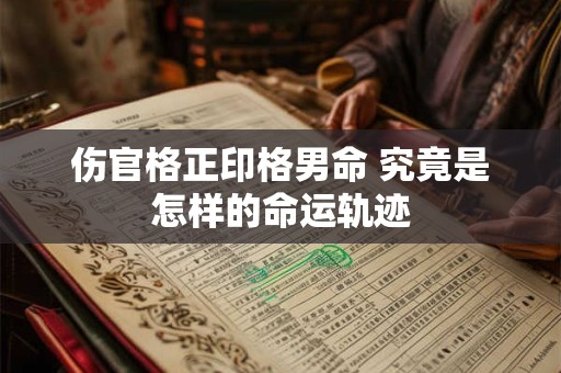 伤官格正印格男命 究竟是怎样的命运轨迹