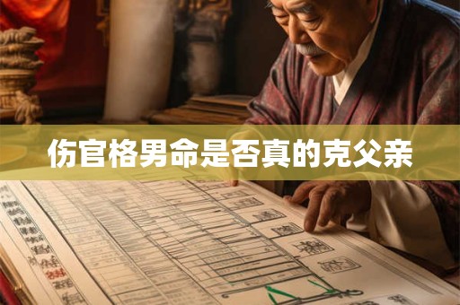 伤官格男命是否真的克父亲