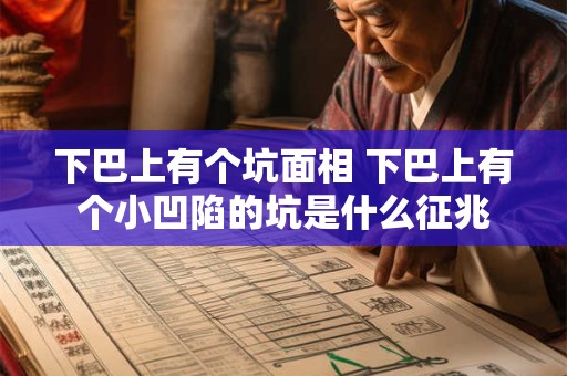 下巴上有个坑面相 下巴上有个小凹陷的坑是什么征兆